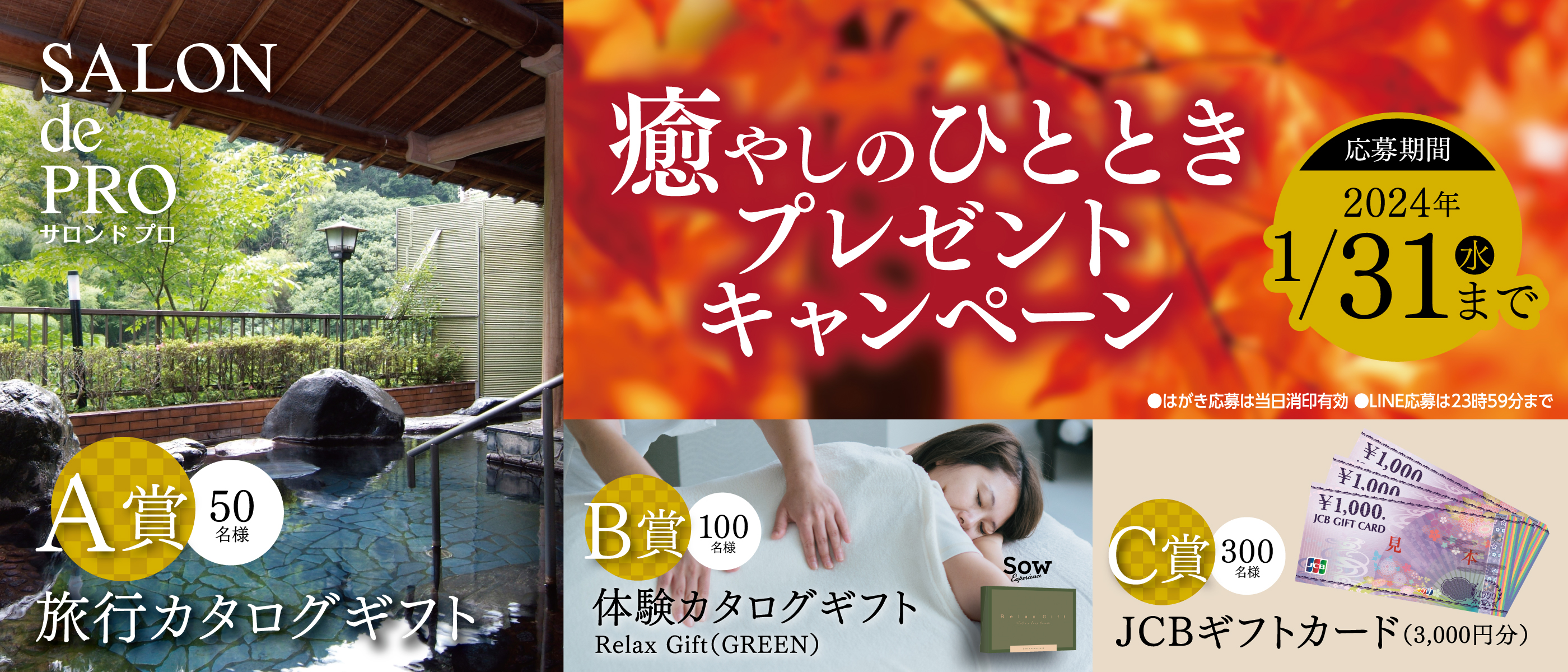 サロン ド プロ 癒やしのひとときプレゼントキャンペーン