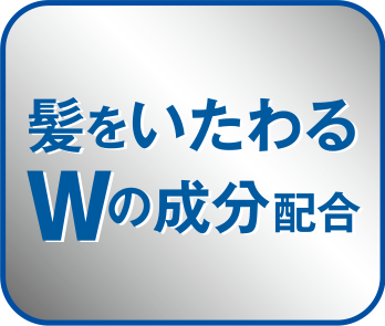 髪をいたわるWの成分配合